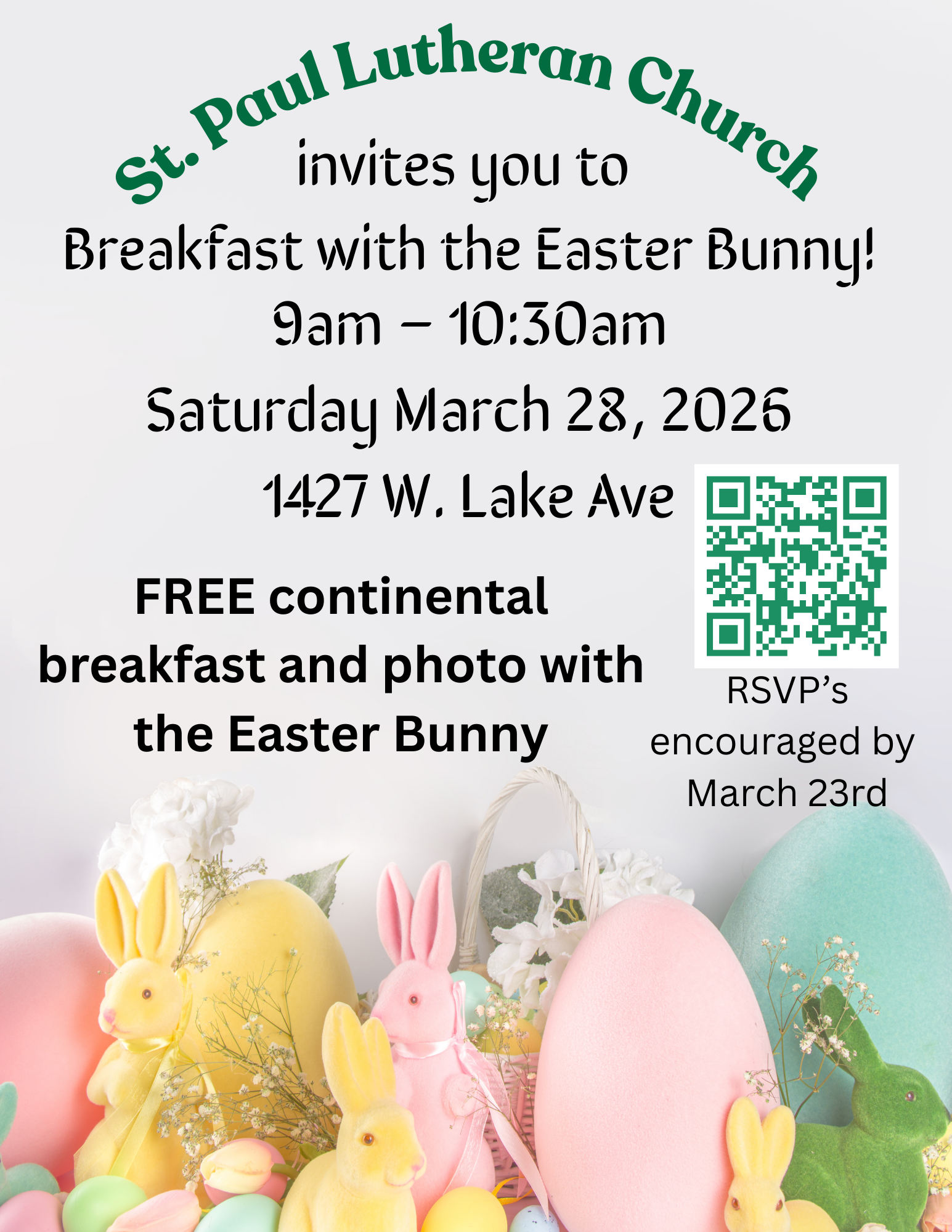 Breakfast with the Easter Bunny
