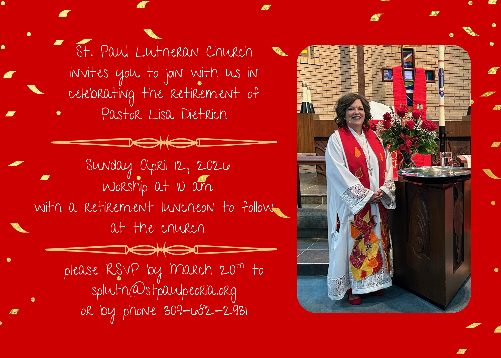 Pastor Lisa’s Retirement Worship and Celebration